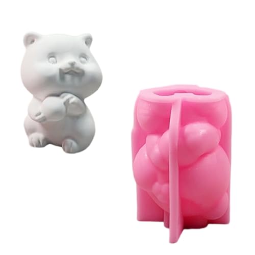 XINYIN Handgefertigte 3D-Bär-Formen aus Silikon, Ornament-Formen, Tierformen, Gießformen für Zuhause, Tischdekorationen von XINYIN