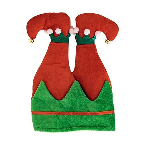 XINYIN Kreative Winterparty-Hut, Weihnachtsmann-Hut, verrückte Hüte mit Dekor, verspieltes Bein, für Erwachsene, Mütze, Hose, Weihnachtsmann von XINYIN