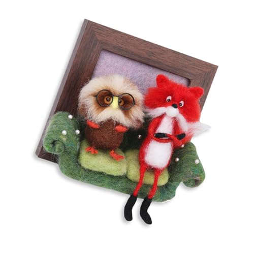 XINYIN Nadelfilz-Starter-Kits, Tierrahmen, Nadelfilz-Kits, einfach zu bedienen, Nadelfilzzubehör, Filznadel-Set XINYIN Nadelfilz-Starter-Kits, Tierrahmen, Nadelfilz-Kits, einfach zu bedienen, Nadelfilzzubehör, Filznadel-Set von XINYIN