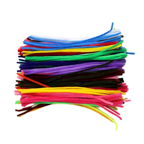 XINYIN Pfeifenreiniger-Stiele, bunt, flauschig, handgefertigt, Kunstbedarf, flauschige Drahtstäbe für Kinder und XINYIN Pfeifenreiniger-Stiele, bunt, flauschig, handgefertigt, Kunstbedarf, flauschige Drahtstäbe für Kinder und von XINYIN