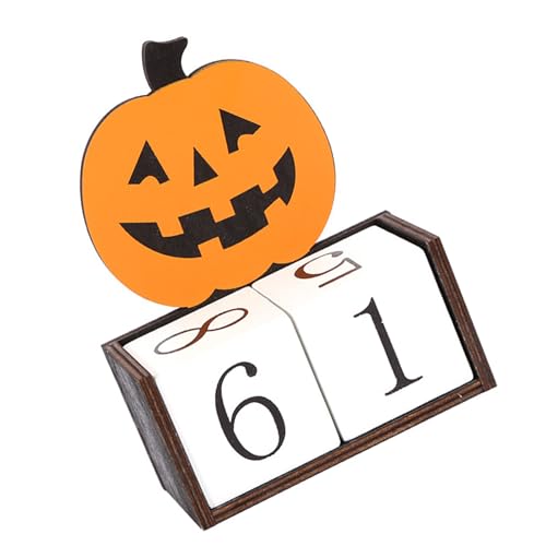 XINYIN Praktischer Halloween-Countdown-Kalender, Partyzubehör, Dekoration mit wechselbarem Datum, für Kinder und Erwachsene für den täglichen Gebrauch von XINYIN