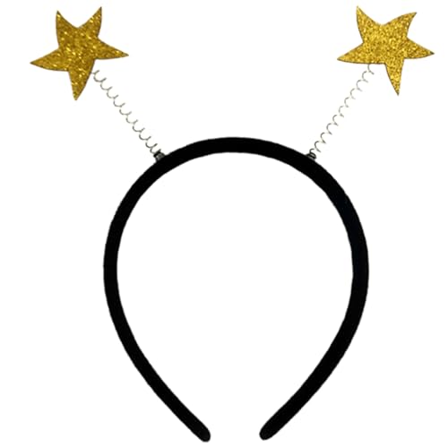 XINYIN Stern-Stirnband, festlich, Foto-Requisiten, lustiges Stirnband, Party, Blingbling, Karaoke-Party, Haarreif, glitzernd, für die Weihnachtsbühne XINYIN Stern-Stirnband, festlich, Foto-Requisiten, lustiges Stirnband, Party, Blingbling, Karaoke-Party, Haarreif, glitzernd, für die Weihnachtsbühne von XINYIN