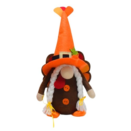 XINYIN Thanksgiving-Truthahn, gefüllt, stehend, gesichtslos, Plüsch-Spielzeug für Fenster, lustige Zwerge, Dekorationen für Kinder XINYIN Thanksgiving-Truthahn, gefüllt, stehend, gesichtslos, Plüsch-Spielzeug für Fenster, lustige Zwerge, Dekorationen für Kinder von XINYIN