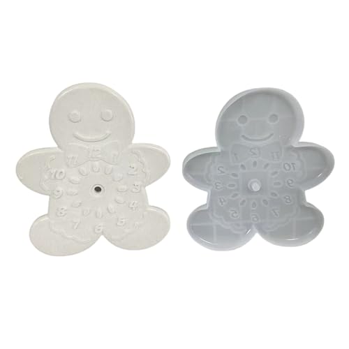XINYIN Weihnachten Gngerman Uhr Silikon für Epoxidharz Gips Ornament Schokolade Fondant Silikon zum Backen XINYIN Weihnachten Gngerman Uhr Silikon für Epoxidharz Gips Ornament Schokolade Fondant Silikon zum Backen von XINYIN