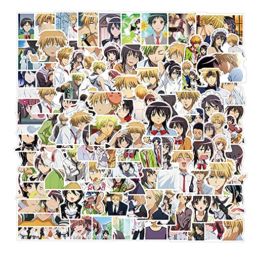 100 Stück/Lot Maids-Sama!s Aufkleber, wasserdichte Vinyl-Anime-Aufkleber für Laptop, Wasserflasche, Gitarre, Reisegeschenk für Kinder, Teenager, Erwachsene, Mädchen, Jungen von XINYUEST