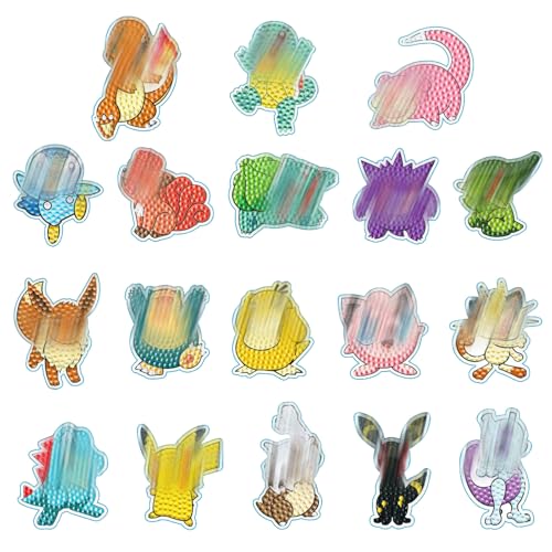 DIY Diamant Aufkleber Kit, Cartoon Diamant Painting Aufkleber, Diamond Painting Aufkleber Kits, DIY Diamant Painting Kit für Kinder und Erwachsene, Geschenk für Kinder 5 6 7 8 9 10 11 12 Jahre von XINZHE