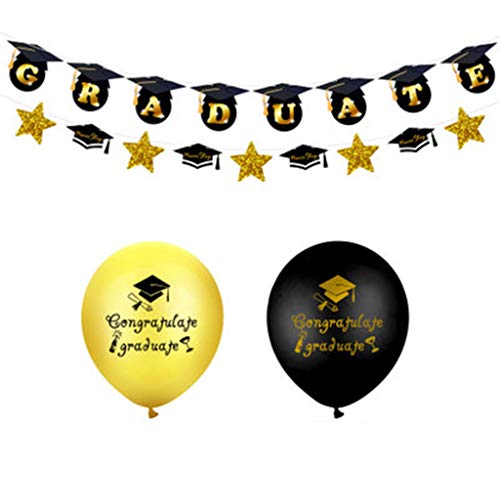Abschlussfeier Ballon Kombination Set Congrat Grad für Zeremonie Decora Graduation Party Ballon Set von XINgjyxzk