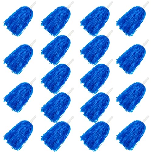 Cheerleader-Pompons aus Kunststoff, für Sportmannschaften, Tanzpartys, Fußball, Basketball, Geist, Sport, Bühnenaufführung, Feier, 18 Stück, Blau Cheerleader-Pompons aus Kunststoff, für Sportmannschaften, Tanzpartys, Fußball, Basketball, Geist, Sport, Bühnenaufführung, Feier, 18 Stück, Blau von XIPEGPA