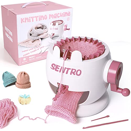XIRZHIYO Strickmaschine 22 Nadeln, mit Nadelanordnungsgerät Smart Weaving Loom Knitting Doppelstrickmaschine Kit für Erwachsene oder Kinder (22c1) von XIRZHIYO