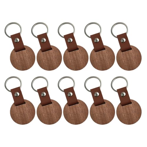 10 Stück Rohlinge Holz Schlüsselanhänger Dekorationen Naturholz Schlüsselanhänger Anhänger für Gravur und Handwerk Aktivitäten 10 Stück Rohlinge Holz Schlüsselanhänger Dekorationen Naturholz Schlüsselanhänger Anhänger für Gravur und Handwerk Aktivitäten von XITEA