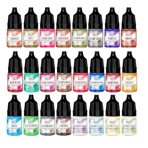 24 Stück Tinten-Kollektion, einzigartige Farben, Epoxid-Farbstoff, Epoxidharzfarbe, Geschenk für Bastel-Enthusiasten 24 Stück Tinten-Kollektion, einzigartige Farben, Epoxid-Farbstoff, Epoxidharzfarbe, Geschenk für Bastel-Enthusiasten von XITEA
