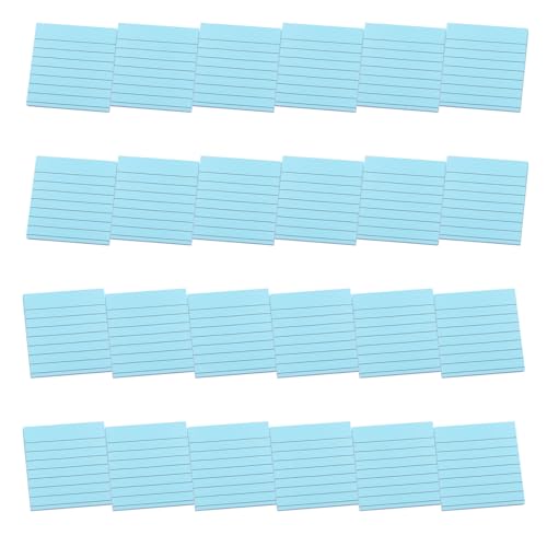 24 Stück linierte Haftnotizen, liniert, bunt, Schreibblock, praktischer Papierblock, Memos für Büro, Schule, multifunktionale Notizen, liniert, einfaches Schreiben für die Schule von XITEA