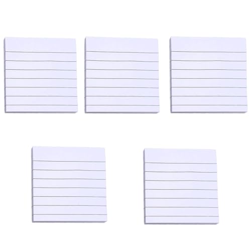 5 farbige Haftnotizen, einfacher Stickierblock, Schreibblock, Notizpapier, liniert, Memos für Büroangestellte 5 farbige Haftnotizen, einfacher Stickierblock, Schreibblock, Notizpapier, liniert, Memos für Büroangestellte von XITEA