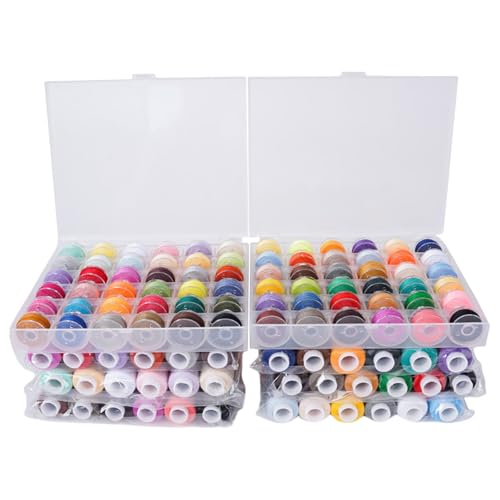 72-teiliges Polyester-Nähgarn- und Nähmaschinen-Spulenfaden-Set mit Etui für professionelle Schneider und Anfänger und Erwachsene 72-teiliges Polyester-Nähgarn- und Nähmaschinen-Spulenfaden-Set mit Etui für professionelle Schneider und Anfänger und Erwachsene von XITEA