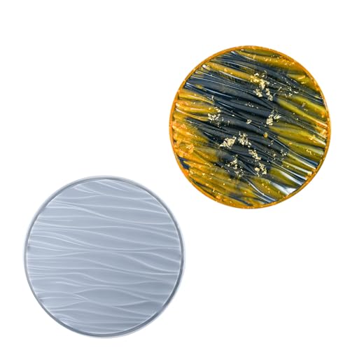Benutzerfreundliche Silikon-Untersetzer-Form für gewellte Designs, Tablett und Untersetzer für kreative Wohndekorationsprojekte Benutzerfreundliche Silikon-Untersetzer-Form für gewellte Designs, Tablett und Untersetzer für kreative Wohndekorationsprojekte von XITEA