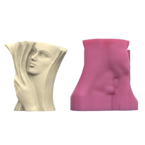 Elegantes Gesichtsbuch, stabile Silikonform, tragbar, für Harz und Ton, kreative Blumentöpfe, Stifthalter, gegossenes Bastelzubehör Elegantes Gesichtsbuch, stabile Silikonform, tragbar, für Harz und Ton, kreative Blumentöpfe, Stifthalter, gegossenes Bastelzubehör von XITEA