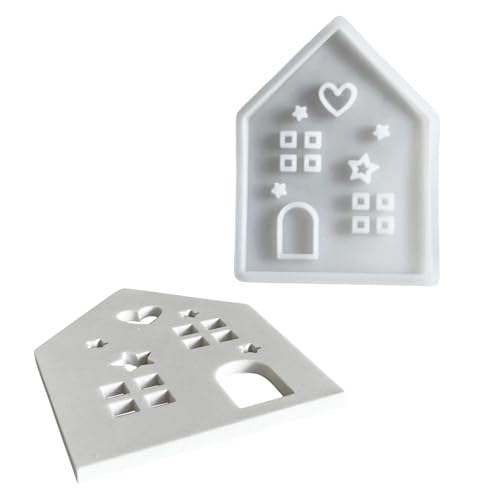 Flexible Silikon-Form für 3D-Hausfiguren, Tischdekoration, Schmuckherstellungszubehör Flexible Silikon-Form für 3D-Hausfiguren, Tischdekoration, Schmuckherstellungszubehör von XITEA