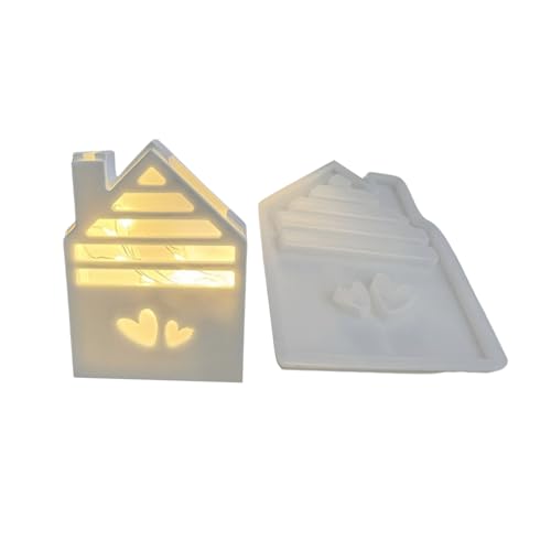 Flexible Silikonform zum Basteln, einzigartige leuchtende Haus-Nachtlichter für Bastler und Heimdekor-Designer Flexible Silikonform zum Basteln, einzigartige leuchtende Haus-Nachtlichter für Bastler und Heimdekor-Designer von XITEA