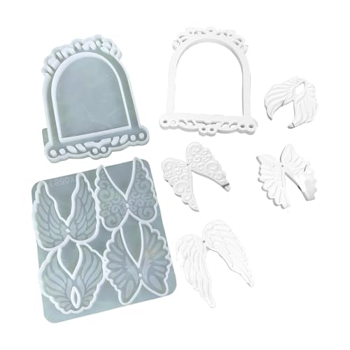 Handgefertigte Silikonform für geflügelte Vogelkäfig-Anhänger, stabile Epoxidharz-Form, Schmuck und Heimdekorationen Handgefertigte Silikonform für geflügelte Vogelkäfig-Anhänger, stabile Epoxidharz-Form, Schmuck und Heimdekorationen von XITEA