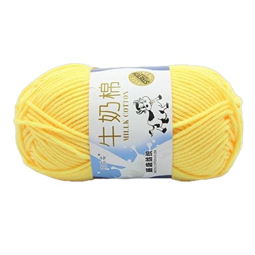 Handstrickgarn Milch Baumwollgarn Weiches Garn Buntes Häkelgarn Baumwollfäden Strickzubehör für Kinder von XITEA