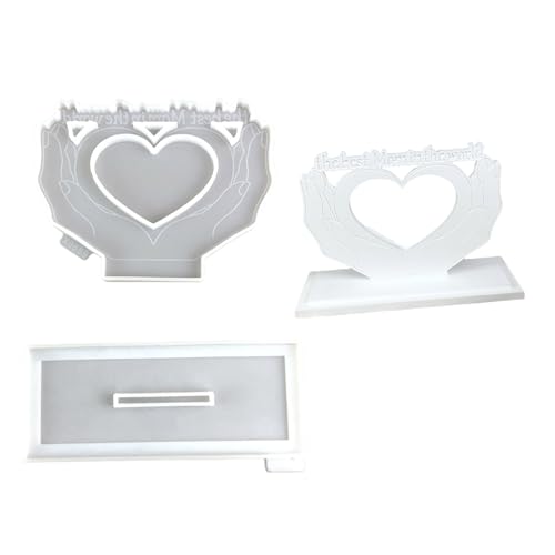 Herzförmige Epoxidharz-Rahmenform, flexibler Herzrahmen, Ornament-Form zum Basteln, einzigartige Wohndekorationen und Andenken Herzförmige Epoxidharz-Rahmenform, flexibler Herzrahmen, Ornament-Form zum Basteln, einzigartige Wohndekorationen und Andenken von XITEA