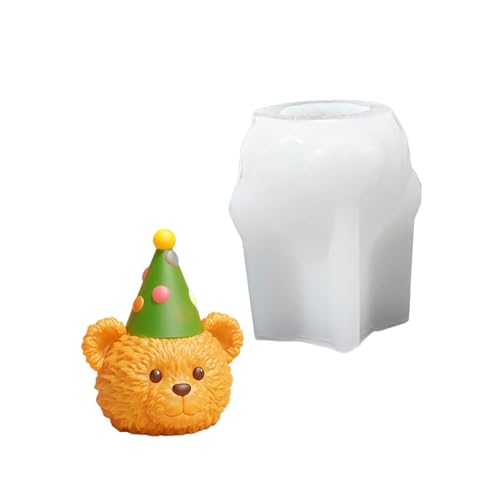 Künstlerische Silikonform, kreative Bärenform, Figuren, geeignet für Kunstunterricht und Heimdekoration von XITEA