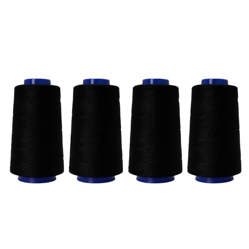 Nähgarn aus Polyester, je 914 m, für Nähmaschinen, Handnähen, Sticken, Quilten, Basteln, 4 Spulen von XITEA