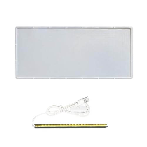Quadratische Silikon-Nachtlampen-Formen, Nachttisch, USB-Licht, Epoxidharz, Heimdekoration, Schmuckherstellung, Zubehör von XITEA