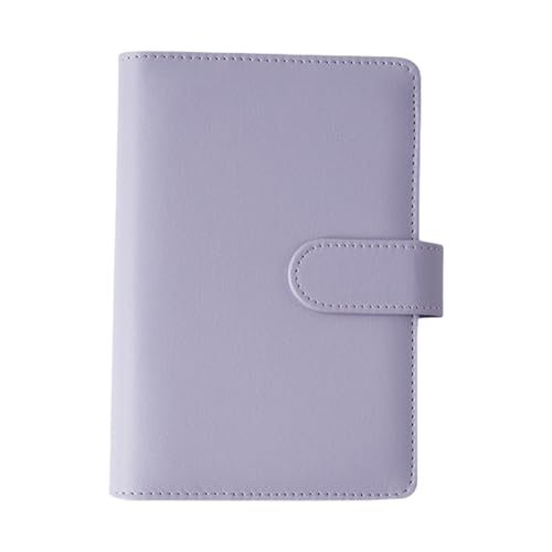 Ringbuch aus PU-Leder, nachfüllbar, 6-Ringe, Budget-Ordner (Innenpapier nicht im Lieferumfang enthalten), für Büro, Schule, Reisen, 12,8 x 18,8 cm, nachfüllbar von XITEA