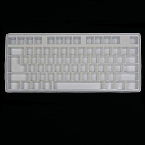 Set mit manueller mechanischer Gaming-Tastatur für Kappen, Harz, Clavier, Silikonform, Tastenkappenform für Kunst, Epoxidharz, handgefertigt, Silikonformen-Set für Kerzen zum Backen von XITEA
