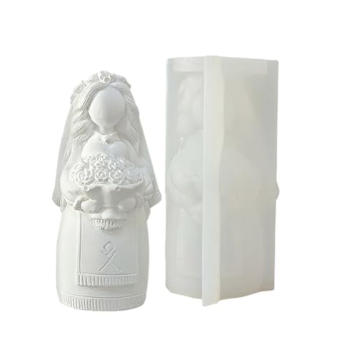 Silikonform für Kerzen, Braut, Kunstharz, Basteln, Ornament, Formen für handgefertigte Kerzen, Seife und Fondant von XITEA