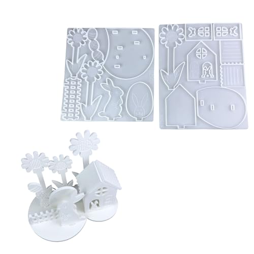 Silikonform mit Sonnenblumen, Kaninchen, zum Basteln, schöne Heimdekoration, tragbar, für Enthusiasten und Projekte Silikonform mit Sonnenblumen, Kaninchen, zum Basteln, schöne Heimdekoration, tragbar, für Enthusiasten und Projekte von XITEA