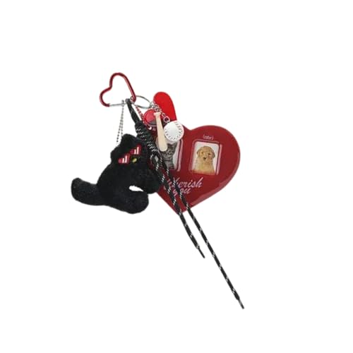 Stilvoller Foto-Kartenhalter mit Herz- und Katzen-Design, tragbares Accessoire für Partys und tägliche Ausflüge Stilvoller Foto-Kartenhalter mit Herz- und Katzen-Design, tragbares Accessoire für Partys und tägliche Ausflüge von XITEA