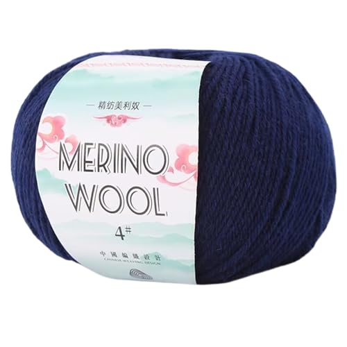 Wollgarn, 50 g, 130 m/Rolle, weiches Wollgarn, Handstrickgarn, Garn zum Stricken, Häkeln von Teppichen, Pullovern, Schals von XITEA