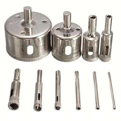 10 STÜCKE 3-50mm Diamant Lochsäge Bohrer Set for Glas Marmor Porzellan Fliesen Schneidwerkzeuge 10 STÜCKE 3-50mm Diamant Lochsäge Bohrer Set for Glas Marmor Porzellan Fliesen Schneidwerkzeuge von XIUEQVS
