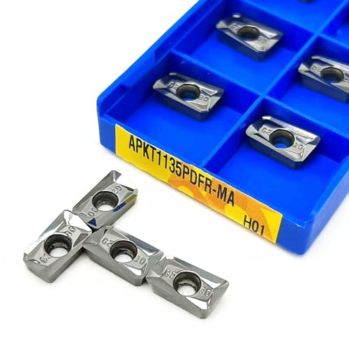 APKT 1135 Aluminiumeinsatz - APKT1135 PDFR MA H01 Fräsdrehwerkzeug Aluminiumschneidwerkzeug Wendeschneidplatte CNC-Drehwerkzeuge von XIUEQVS