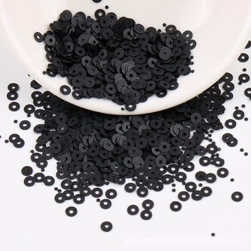 2 mm, 3 mm, 4 mm, matte Pailletten, flach, rund, stumpf, poliert, PVC-Pailletten, zum Nähen, Hochzeit, Basteln, Kleidungszubehör 2 mm, 3 mm, 4 mm, matte Pailletten, flach, rund, stumpf, poliert, PVC-Pailletten, zum Nähen, Hochzeit, Basteln, Kleidungszubehör von XIUPO