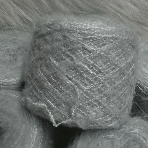 250 g/Set buntes Handhäkel-Mohair-Garn zum Stricken von Pullovern, Schals, Mänteln, dünner Acrylfaden, weich, glatt, flauschig, bequem von XIUPO