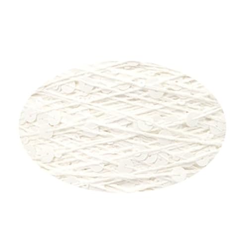 Baumwolle Strickgarn 50g/Stück Pailletten Garn 6mm+3mm Laser Pailletten DIY Kleidungsstück Zubehör von XIUPO