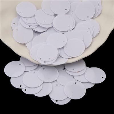Pailetten-Pailletten, 15 mm, flach, groß, rund, PVC, lose Pailletten, Nähzubehör mit 1 Seitenloch, 10 g Pailetten-Pailletten, 15 mm, flach, groß, rund, PVC, lose Pailletten, Nähzubehör mit 1 Seitenloch, 10 g von XIUPO