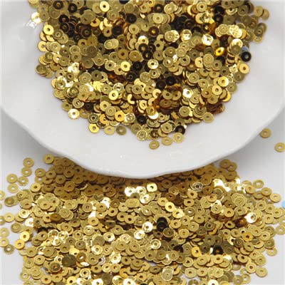 Pailletten, 3 mm, 4 mm, 5 mm, 6 mm, flache runde Pailletten, zum Basteln, Nähen, Kleidung, Dekoration, DIY-Zubehör Pailletten, 3 mm, 4 mm, 5 mm, 6 mm, flache runde Pailletten, zum Basteln, Nähen, Kleidung, Dekoration, DIY-Zubehör von XIUPO