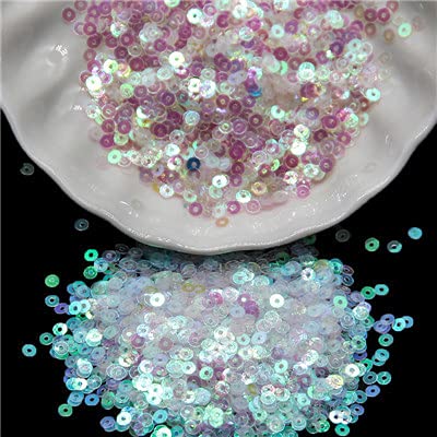 Pailletten, 3 mm, 4 mm, 5 mm, 6 mm, flache runde Pailletten, zum Basteln, Nähen, Kleidung, Dekoration, DIY-Zubehör Pailletten, 3 mm, 4 mm, 5 mm, 6 mm, flache runde Pailletten, zum Basteln, Nähen, Kleidung, Dekoration, DIY-Zubehör von XIUPO