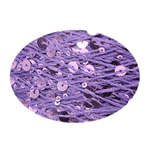 XIUPO Baumwolle Strickgarn 50g/Stück Pailletten Garn 6mm+3mm Laser Pailletten DIY Kleidungsstück Zubehör in Lila XIUPO Baumwolle Strickgarn 50g/Stück Pailletten Garn 6mm+3mm Laser Pailletten DIY Kleidungsstück Zubehör in Lila von XIUPO