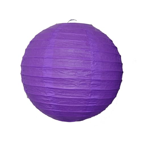 10 Stück Hochzeits-Party-Geschenk, faltbare runde Papierlaterne, weiß, rosa, blau, 15,2 cm, 20,3 cm, 25,4 cm, 30,5 cm, for Jungen und Mädchen, Geburtstags-Event-Dekoration für Hochzeiten, Partys(Dark von XIUsheUA