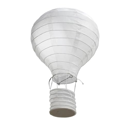 XIUsheUA 25/30/35/40 cm Heißluftballon-Laterne, weißes Papier, Windlicht, Wunschlandschaftslampe, Familientreffen, Spiel, Wunsch, kleines Licht für Hochzeiten, Partys(16inch 40cm) von XIUsheUA