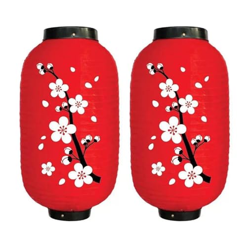 XIUsheUA 45 cm Traditionelle Hängelaterne Papierlaterne Pflaumenblüte Hochzeit Geburtstagsfeier Dekoration Lampion Geschenke für Hochzeiten, Partys(Red B) von XIUsheUA