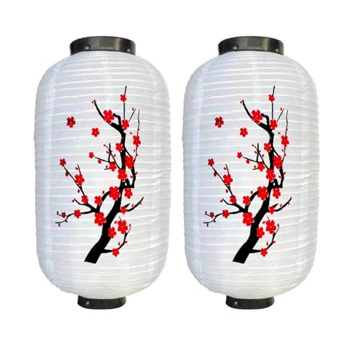XIUsheUA 45 cm Traditionelle Hängelaterne Papierlaterne Pflaumenblüte Hochzeit Geburtstagsfeier Dekoration Lampion Geschenke für Hochzeiten, Partys(White A) von XIUsheUA