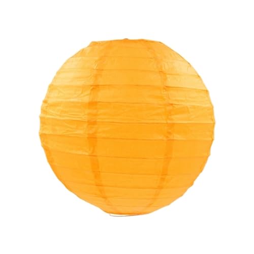 XIUsheUA 5 stücke 10-15-20-25-30-35-40cm Papier Laternen Dekorationen Runde Papier Laterne Ball Hochzeit Party Geburtstag Party Dekoration Lieferungen für Hochzeiten, Partys(Dark Yellow,6inch 15cm) von XIUsheUA