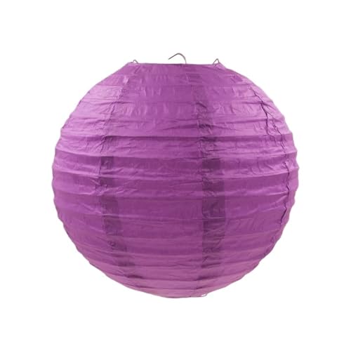 XIUsheUA 5 stücke 4/6/8/10/12/14/16 Zoll Runde Papier Laternen Geburtstag Hochzeit Decor Geschenk Handwerk DIY Lampion Hängen Ball Party Liefert für Hochzeiten, Partys(Dark Purple,4inch 10cm) von XIUsheUA