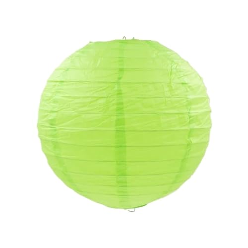 XIUsheUA 5 stücke 4/6/8/10/12/14/16 Zoll Runde Papier Laternen Geburtstag Hochzeit Decor Geschenk Handwerk DIY Lampion Hängen Ball Party Liefert für Hochzeiten, Partys(Light Green,16inch 40cm) von XIUsheUA